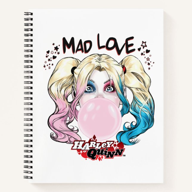Carnet Batman | Mad Love Harley Quinn Chewing Bubble Gum (Devant)