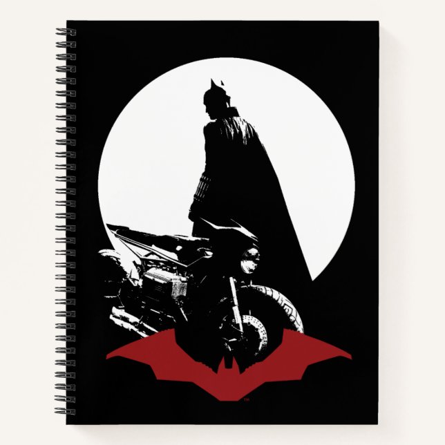 Carnet Batman Motorcycle Silhouette (Devant)