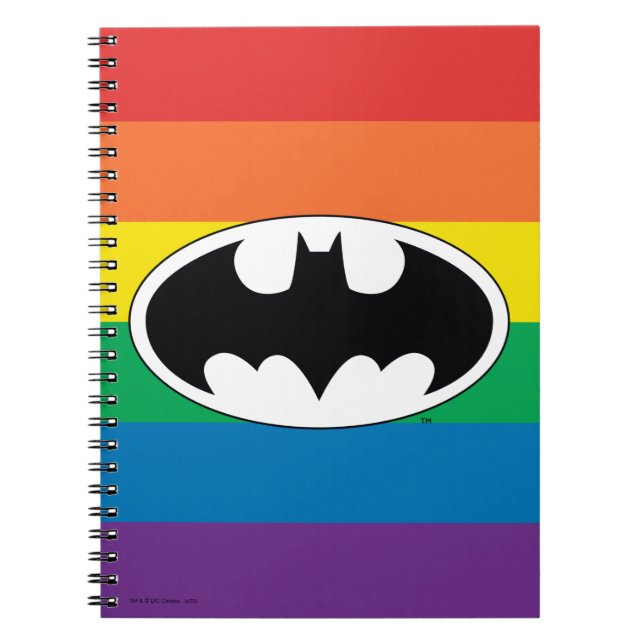 Carnet Batman Rainbow Logo (Devant)