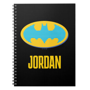 Carnet Batman Symbole Cyan Stripes