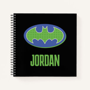 Carnet Batman Symbole pourpre et vert