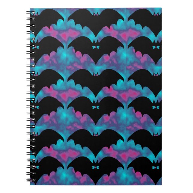Carnet BatsEtBowsTILEpinkblue (Devant)