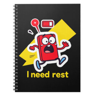 Carnet Batterie amusante : quand l'énergie s'éteint