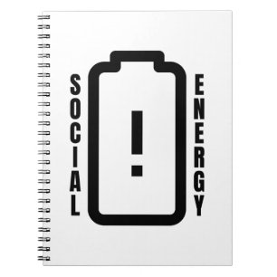 Carnet Batterie sociale Énergie sociale Introvertir