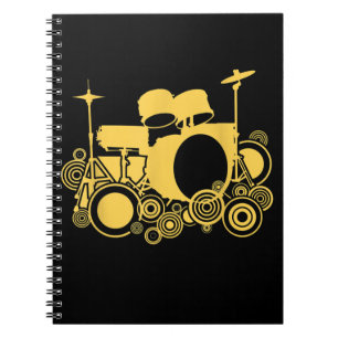 Carnet Batteur à percussion à batterie à batterie cool