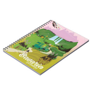 Carnet Bavière Allemagne paysage imprimer