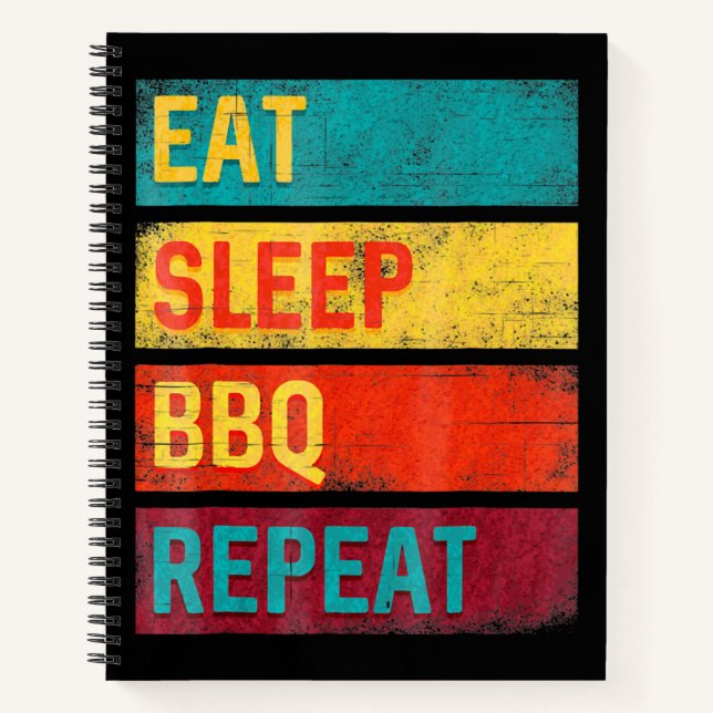 Carnet BBQ | Barbecue Grillades Cadeau Dormir BBQ (Devant)
