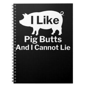 Carnet BBQ BBQ J'aime les fesses de porc et je ne peux
