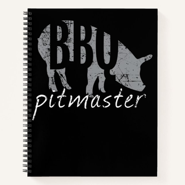 Carnet BBQ | BBQ Pitmaster Pig Grill Fars Day (Devant)