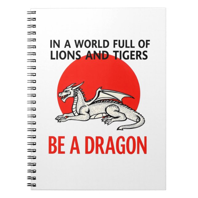 Carnet Be a Dragon - Unique design Imaginaire (Devant)
