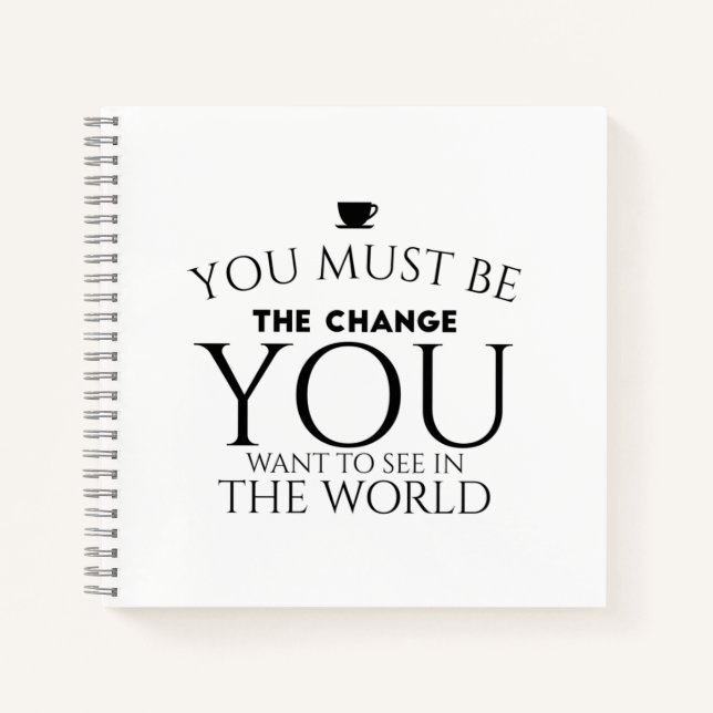 Carnet Be change black (Devant)