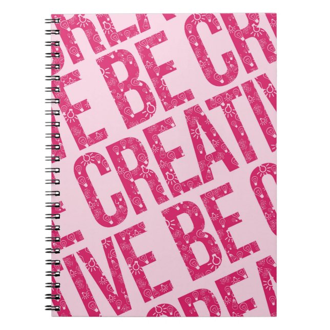 Carnet Be Creative Motif Word Art Exemples Motif Art (Devant)