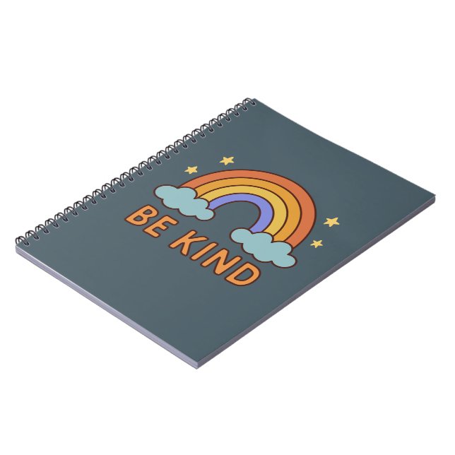 Carnet "Be Kind Rainbow - Colorful Positive Quote Design" (Côté gauche)