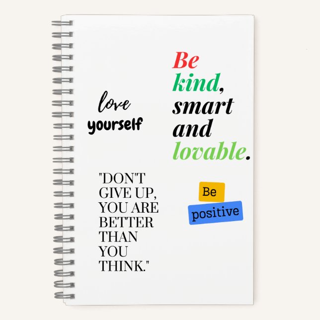 Carnet Be positive (Recto)