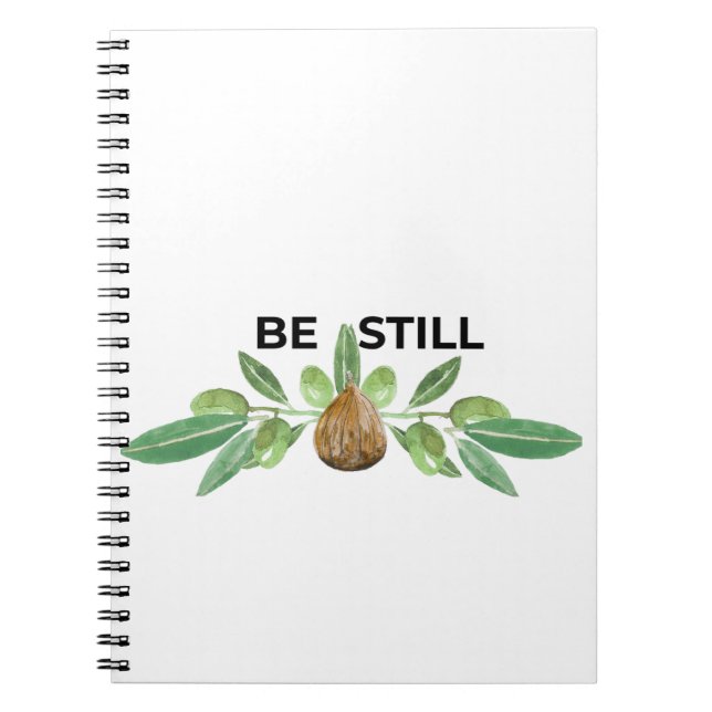 Carnet Be Still Inspirational Olive Branch Faith Notebook (Devant)
