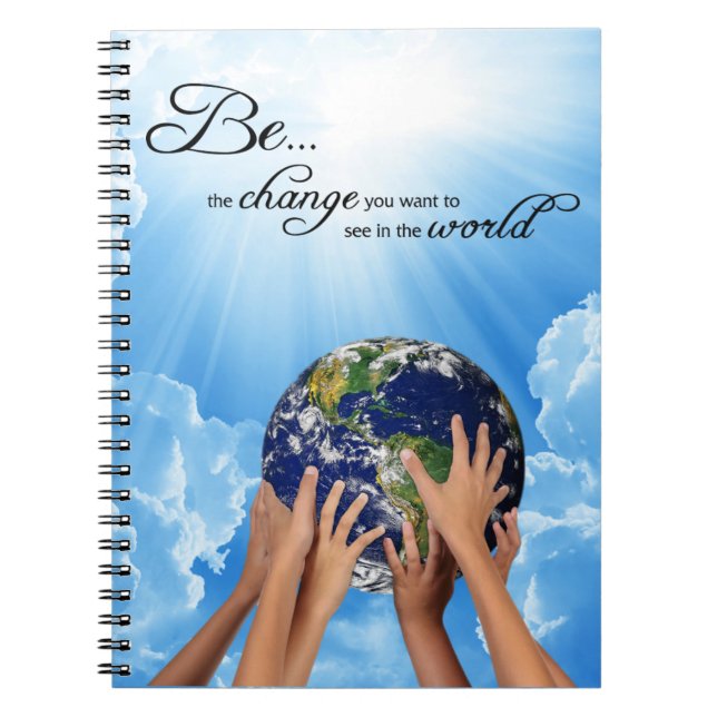 Carnet Be the Change - Gandhi (Devant)