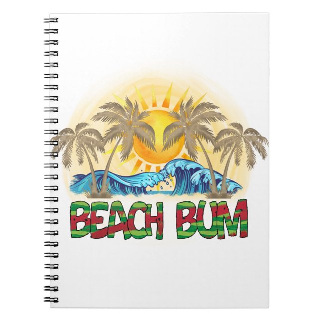 Carnet Beach Bum | Vagues océaniques | Tropical (Devant)