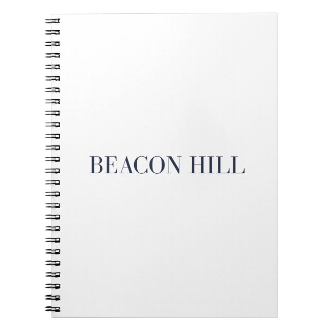 Carnet Beacon Hill Notebook | Boston Massachusetts (Devant)