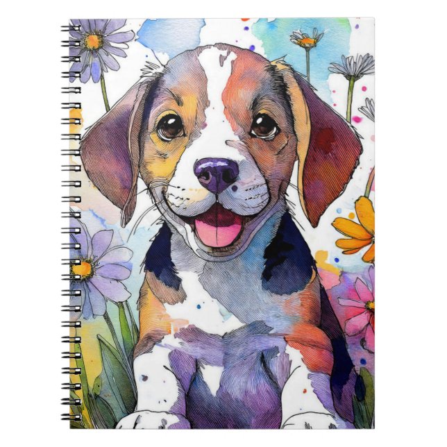 Carnet beagle à la spirale (Devant)