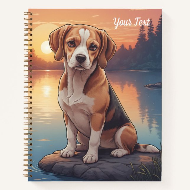 Carnet Beagle au bord du lac (Devant)