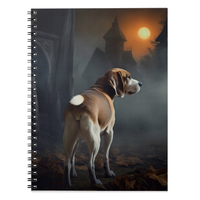 Carnet Beagle Halloween effrayant (Devant)