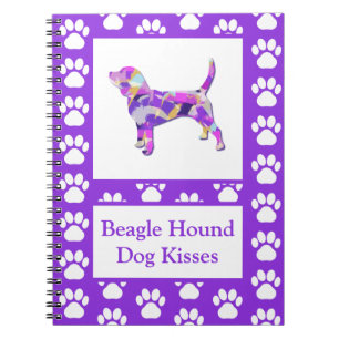 Carnet Beagle Hound Chien Baisers Silhouette Cute PPY&B