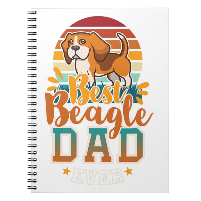 Carnet beagle papa anglais beagle chien daddy amoureux de (Devant)