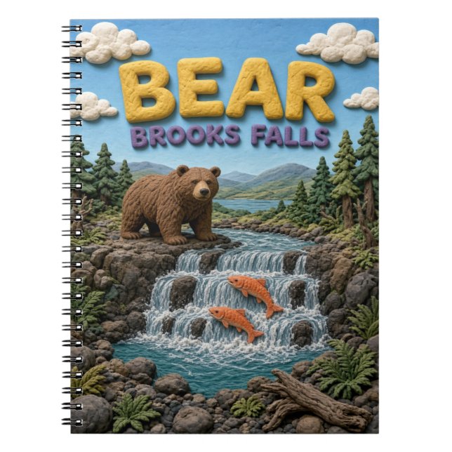 Carnet Bear Brooks Falls Moderne KlayKoo (Devant)