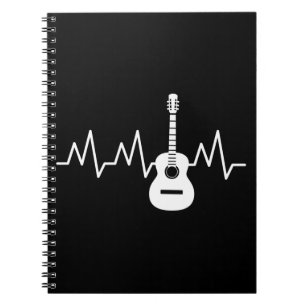 Carnet Beat cardiaque de guitare acoustique