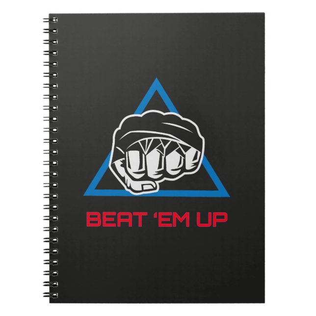 Carnet Beat Em Up Fighter Martial Arts Gaming Design (Devant)