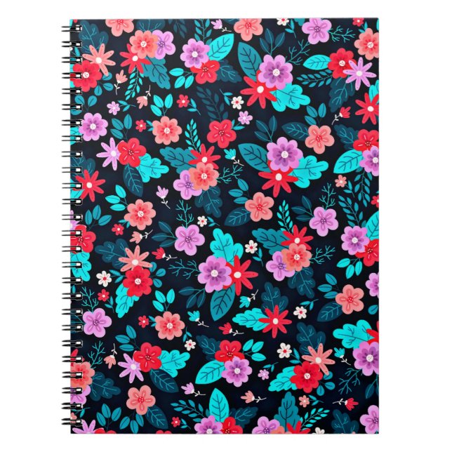 Carnet Beau Arrière - plan Floral Ditsy-56676 (Devant)
