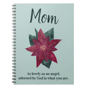 Carnet Beau cadeau pour maman Fleurs pourpres