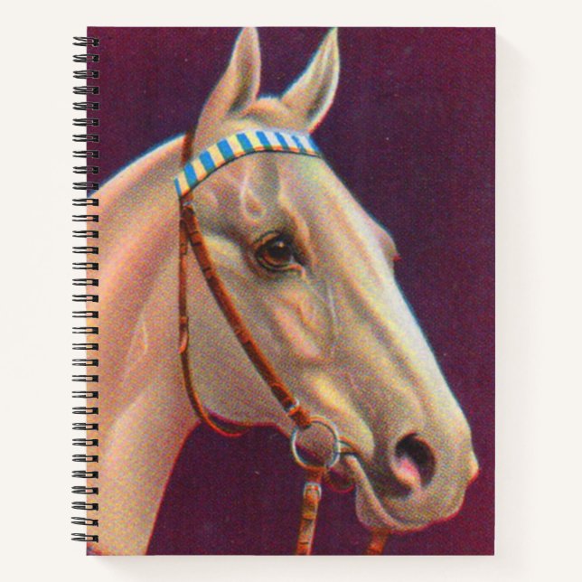 Carnet beau cheval blanc (Devant)