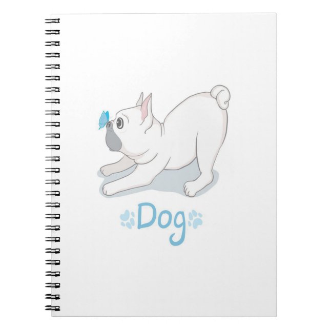 Carnet Beau Chien À Beurre Français (Devant)
