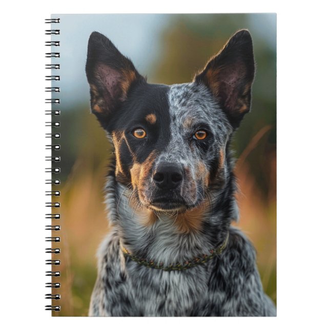 CARNET BEAU CHIEN AUSTRALIEN EN CHIEN DE CHIEN (Devant)