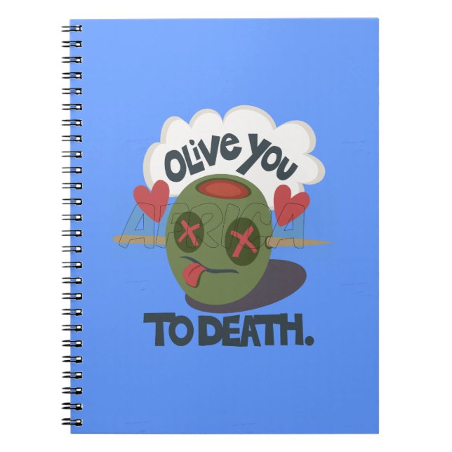 Carnet Beau Cool J'aime Afrique Art (Devant)