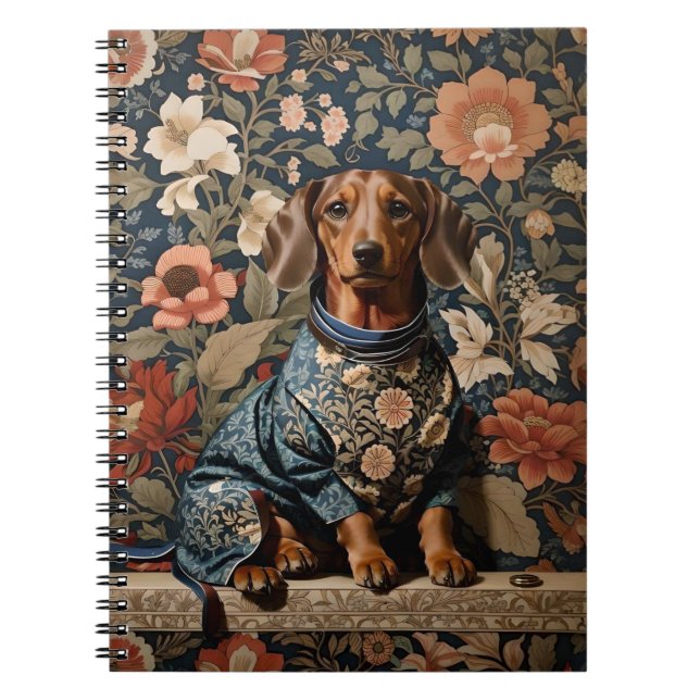 Carnet Beau Dachshund Brown | Portrait Dachshund (Devant)