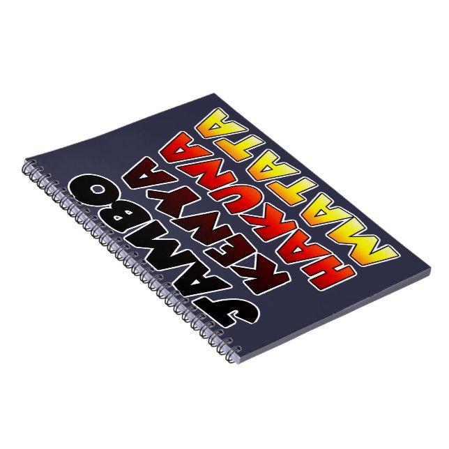 Carnet Beau Jambo Kenya Hakuna Matata Beau Art (Côté Droit)