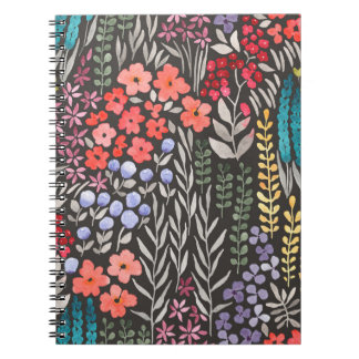 Carnet Beau jardin fleuri coloré sans couture motif