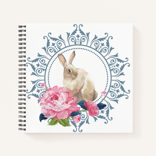 Carnet Beau lapin de Pâques (Devant)