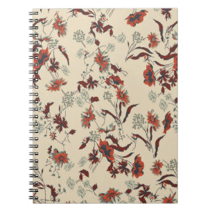 Carnet Beau motif vintage Floral dans la variété