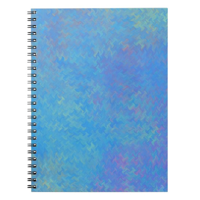 Carnet Beau papier bleu marbré (Devant)