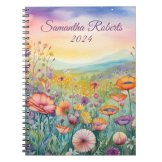 Carnet Beau Paysage Fleurs