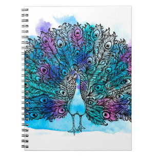 Carnet Beau Peacock Loisirs à main Composé de nombreux de
