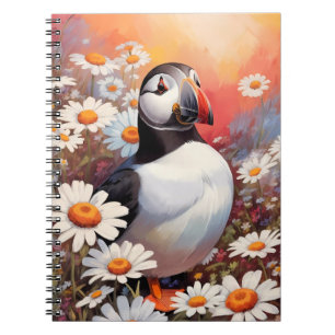 Carnet Beau Puffin Dans Le Champ Maisy