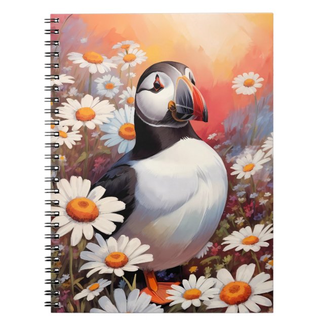 Carnet Beau Puffin Dans Le Champ Maisy (Devant)