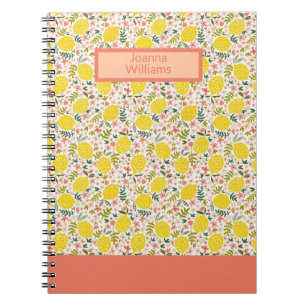 Carnet Beau sac de fleurs de limonade rose fleurie