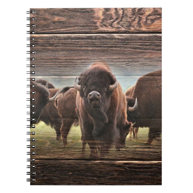 Carnet Beau troupeau de bisons (Devant)