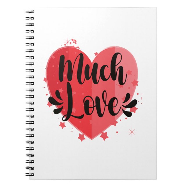 Carnet Beaucoup d'amour, grand coeur (Devant)