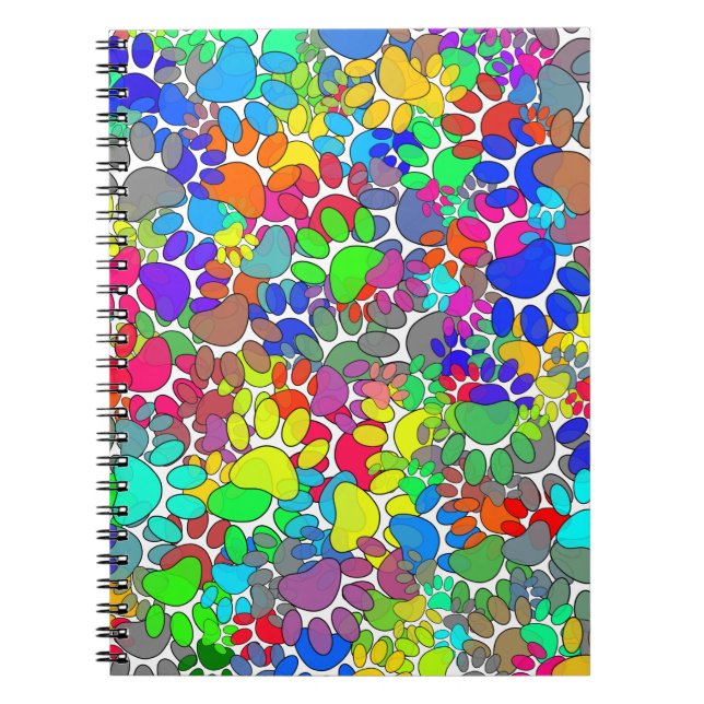 Carnet Beaucoup D'Empreintes de pattes De Chiens Partout (Devant)